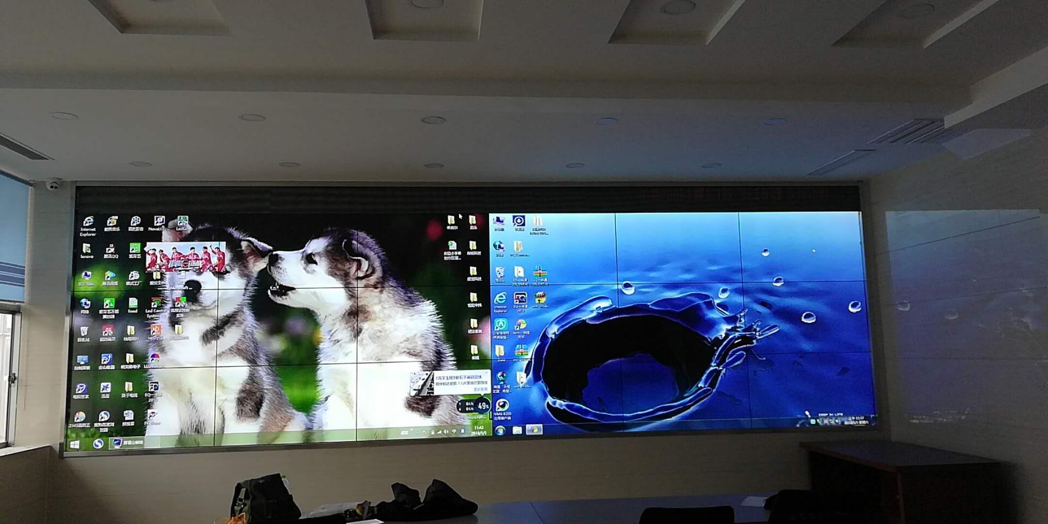 拼接屏再完工一塊，效果沒的說(shuō)